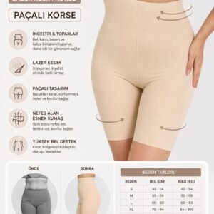 Yüksek Bel Şort Korse